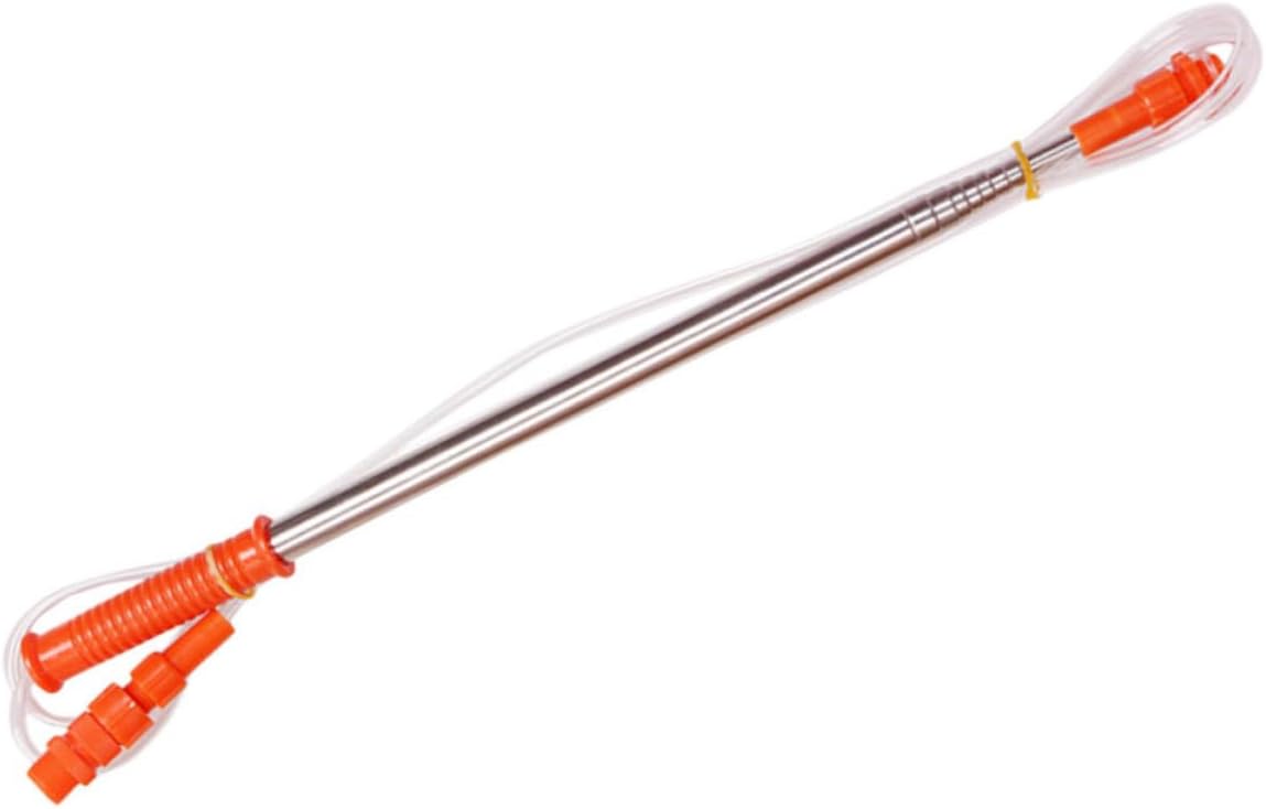 Electric Sprayer Extension Pole Stainless Steel Telescopic Rod | Orange Plastic Steel Build, Fine Nozzle Tip, Fits Most Units, Simple Install and Removal