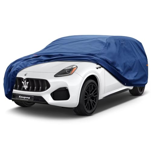 Image of Kaugung Heavy Duty SUV Cover Custom Fit for Maserati Grecale (2022-2025),SUV Car Cover Waterproof All Weather with Anti-Theft Lock,Sun, Rain, Dust & Snow Protection.(USA Warehouse,Within 3-7 Days)