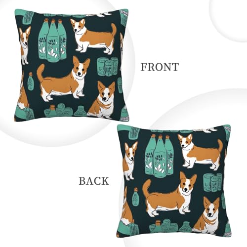 Housse de coussin velours côtelé chiens idéal pour décorer le canapé - 4