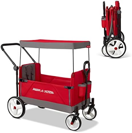 Radio Flyer Convertible Stroll 'N Wagon, Red