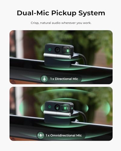 OBSBOT Meet Flip Foldable 4K Webcam for Laptop with 1/2" Sensor, AI Framing - 3
