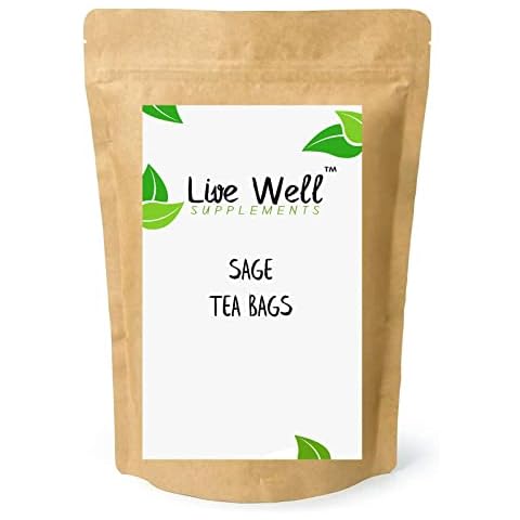 Sage Leaf Herbal Tea Bags (Unbleached Tea Bags) Premium Quality! FREE P&P (10 Teag Bags) Cover