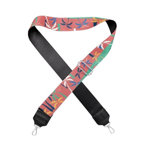 Image of GLENLCWE Hawaii Purse Strap Replacement Crossbody Wide Shoulder Strap Adjustable Canvas Straps Handbag Straps Replacement Belts Stripe Print