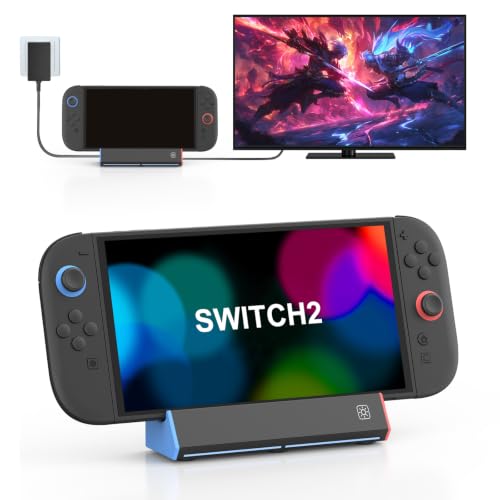 Image of iPLYGAM Switch 2 Dock Station for Nintendo Switch 2 with 4K 120Hz HDMI | Portable Switch 2 TV Docking Station for Nintendo Switch 2 Official Replacement