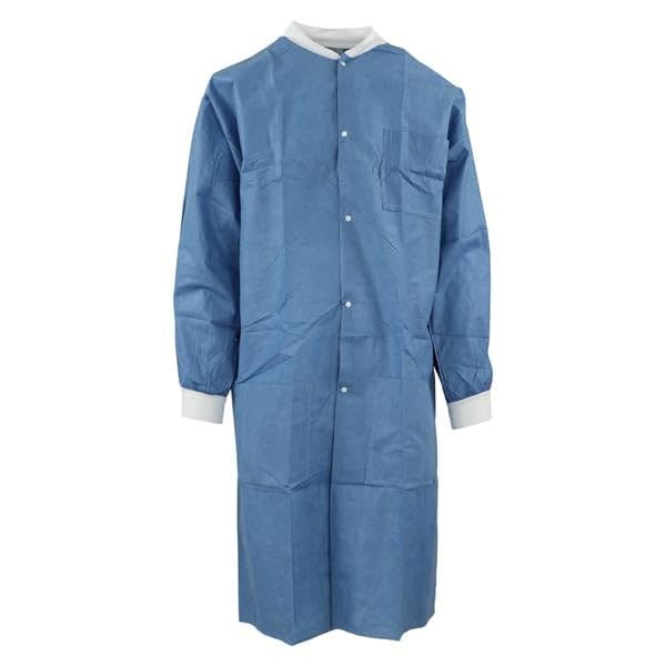 Medicom 8107-F SafeWear High Performance Lab Coat, Deep, 3XL, Blue
