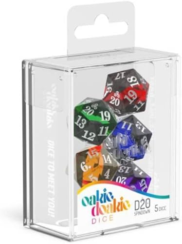 Oakie Doakie Dice Juego de dados D20 Spindown Enclave (5)