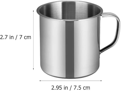 Miniatura 2 de Alipis Tazas de café de acero inoxidable, taza de café de doble pared con asa, taza de agua para acampar, taza de té de café, taza de té para el