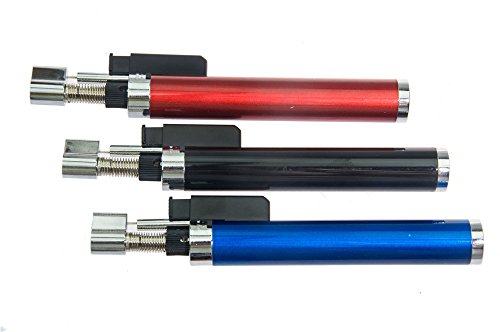 GuangFa Professional 853 Color Random Jet Flame Pencil Pen Butane Torch Ever Chef Creme Brulee Kitchen Cooking Windproof Refillable Gas Butane Steel Cigar Light BBQ Welding