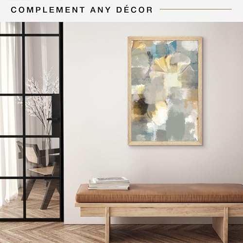 MCS Studio Gallery 20x30 Poster Frame Natural Woodgrain, Vertical & Horizontal Wall Hanging Large Picture Frame for Photos, Posters & Art Prints (1-Pack)