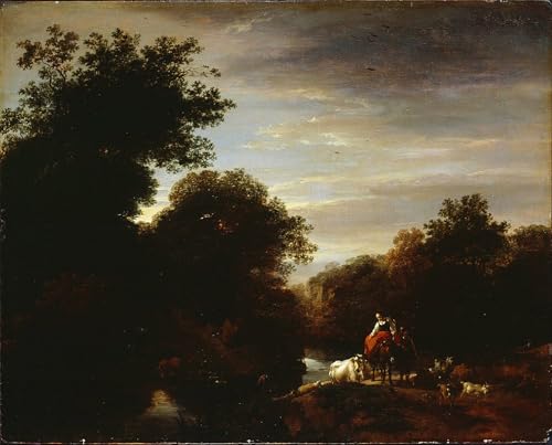 Tableaux muraux paysans Nicolaes Pietersz Berchem 60x90cm