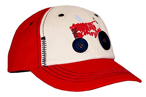 Case IH 2-tone Toddler Hat with Button Wheels (Toddler, Red)