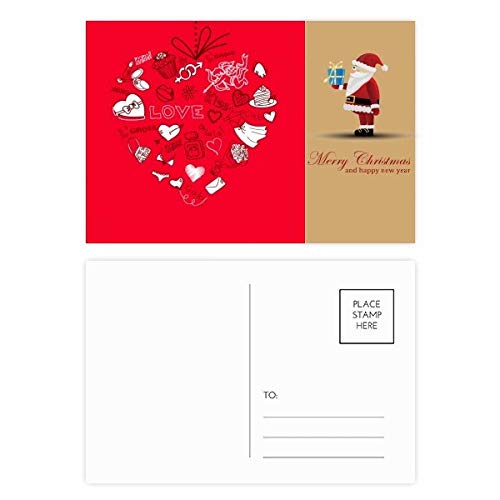 Cartes postales Saint-Valentin cœur rouge et blanc pour correspondance amoureuse et mots doux