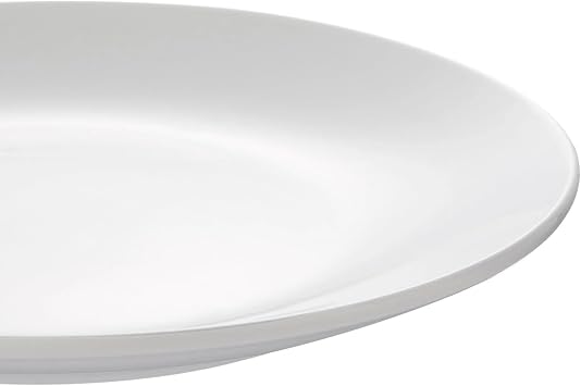12-Piece White Glazed Stoneware Dinnerware Set Elegant 4-Person Tableware