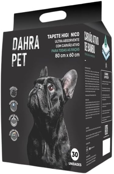 Tapete Higiênico Dahra Pet Carvão Ativado 30un