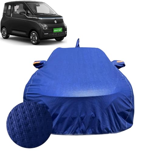 Image of Car Cover for MG Comet EV (2023-2026) | 100% Waterproof Cover with Reflective Mirror Pockets | Dustproof, Scratchproof, Heatproof Comet EV Car Cover |Soft Cotton Lining| Blue