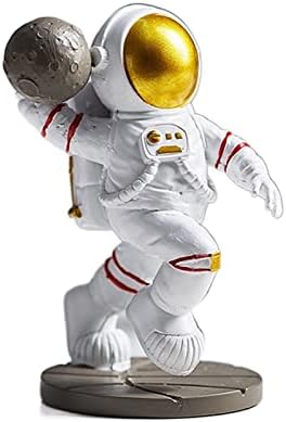 NHOSS Astronaut Mini Figures Home Decoration Accessories Modern Spaceman Sculptures Living Room Decor 1Pcs (Color : 14.5cm-Basketball)