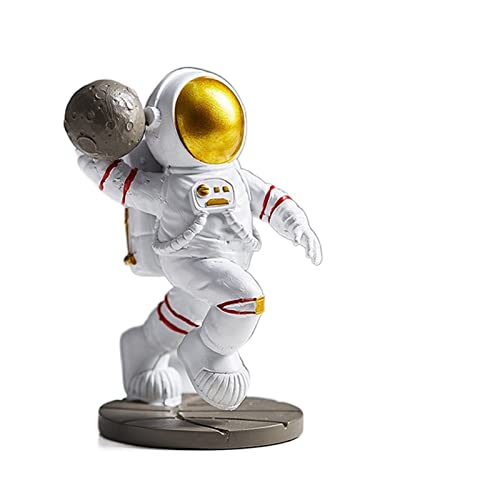 Nhoss Astronaut Mini Figures Home Decoration Accessories Modern Spaceman Sculptures Living Room Decor 1Pcs (Color : 14.5Cm-Basketball) #TOP3