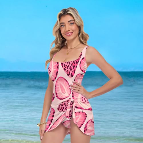Maillot de bain amincissant idéal pour les vacances à imprimé léopard