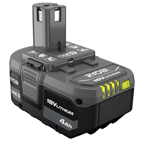 RYOBI ONE+ 18V Lithium-Ion 4.0 Ah Rechargeable Battery, ABS Plastic, Up to 3X Runtime vs 1.5Ah, LED Fuel Gauge, Black, PBP005 - image 2