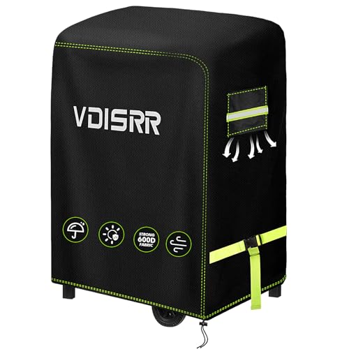 VDISRR Grillabdeckung Wetterfest, 600D Oxford Heavy Duty Abdeckhaube 90x70x110cm mit Lüftungsfenster, Grill Abdeckung Klein Grill Schutzhülle Schutz Grill vor Rost und Schimmel