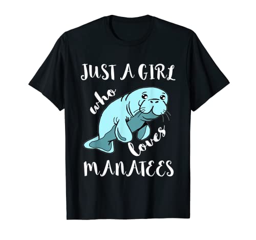 Just A Girl Who Loves Manatíes Floaty Dugong Sea Cows Camiseta