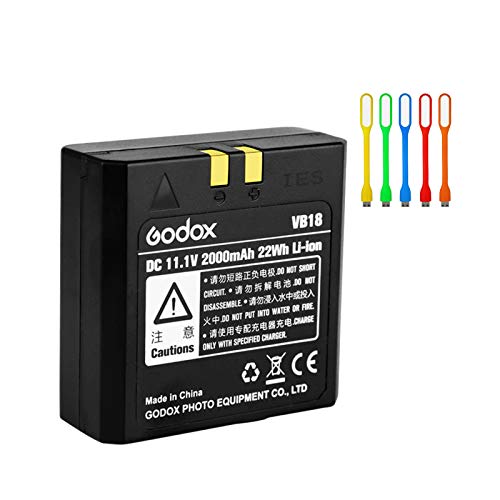 Godox VB18 Rechargeable Li-ion Battery for Godox V850,V850II,V860, V860II-N, V860II-C, V860II-S, V860II-F, V860II-O,Neewer TT850, TT860 Speedlite Flash with CONXTRUE USB LED Godox VB18 Rechargeable Li-ion Battery for Godox V850,V850II,V860, V860II-N, V860II-C, V860II-S, V860II-F, V860II-O,Neewer TT850, TT860 Speedlite Flash with CONXTRUE USB LED