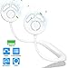Produktbild TDONE Nackenventilator USB Blattloser Ventilator Mini Tragbarer Ventilator mit Batterie Handfrei Ventilator tragbarer Fan Outdoor Reiseventilator Hals hängend Ventilator (Weiß)