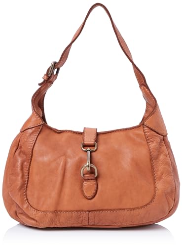 Sac à bandoulière en cuir TILDEN de couleur camel pour vos sorties