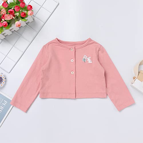 Baby Easter Dresses For Toddler Girls Summer Holiday Dress Fall Clothes Spring Sweater Cardigan Birthday My First Easter Outfit Infant Newborn Coming Home Outfits Pink Bunny 6-9 Months #TOP3