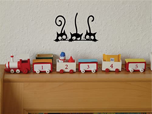 Decaltor Wall Pvc Wall Sticker Decal Quote Art Vinyl Cat Pattern 8''×12' Black #TOP5