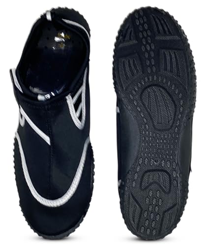 NORTY - Mens Aqua Socks Wave Water Shoes - Waterproof Slip-Ons for Pool, Beach, Lake and Sport4