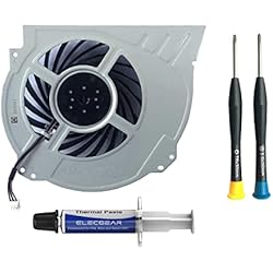 Ventilador Generador ElecGear Ventilador de refrigeración Interno para PS4 Pro, Playstation 4 Pro CUH-7xxx de Repuesto para disipador de Calor de CPU, Pasta compuesta térmica y Kit de Destornilladores de Herramientas de