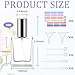30 Pack 15 ML Glass Perfume Bottles Clear Portable Perfume Spray Bottle Empty Perfume Container Travel Refillable Mini Fine Mist Sprayer Atomizer (80 Pcs Labels, 10 Funnels, 10 Dropper, 10 Dispenser)