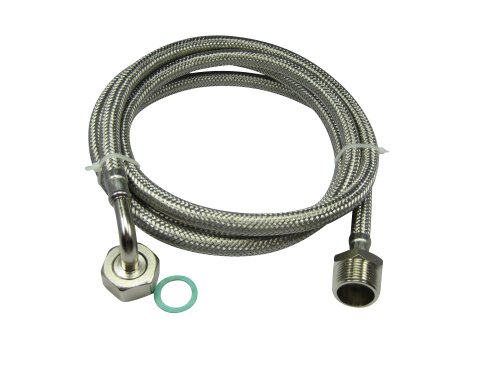 Preisvergleich Produktbild Panzerschlauch DN8 Aquastop Spülmaschine Zulaufschlauch Verlängerung 3 / 4'ÜMx3 / 4'AG 1-5m Edelstahl Waschmaschinenschlauch - deutsche Qualität!, Schlauchlänge:100cm