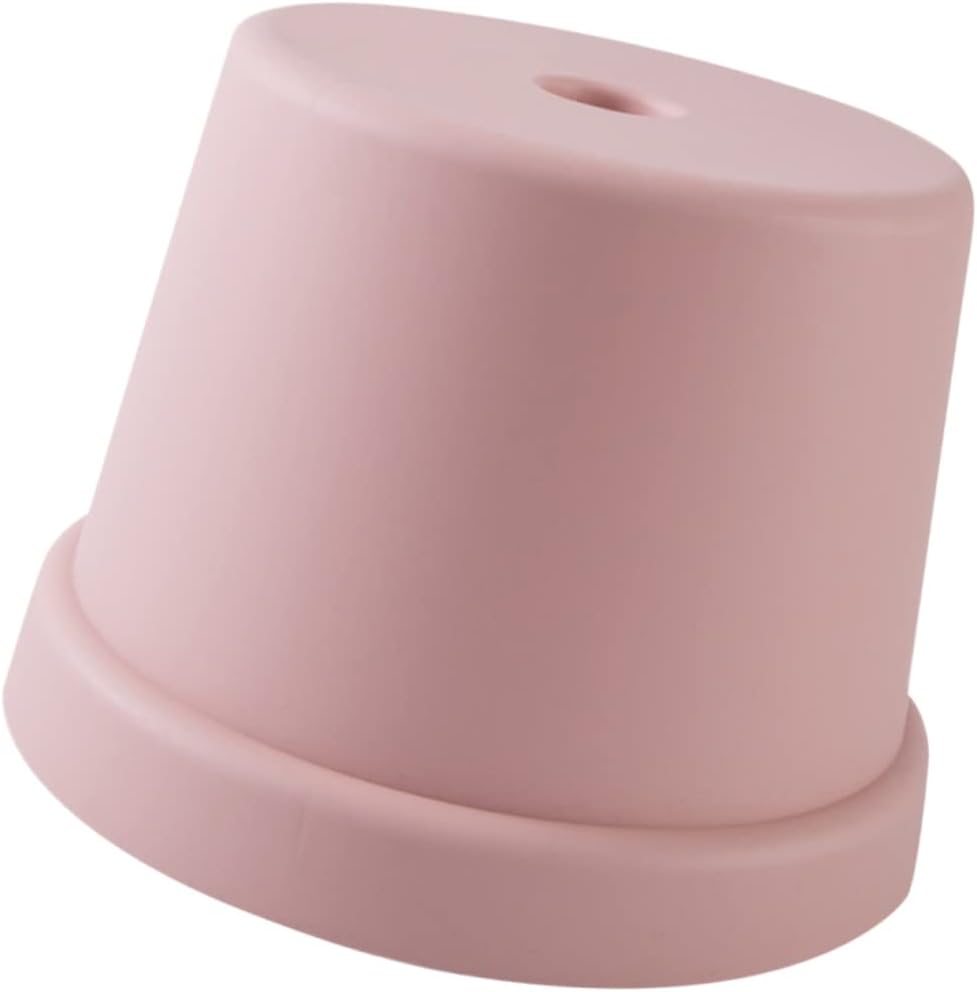 Slip Plastic Stool Small Footstool Lightweight Non Slip Shoe Changing Seat for Portable Nordic Style Pink Large