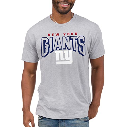 Junk Food NFL - New York Giants - Bold Logo - Officially Licensed Adult Short Sleeve Fan Tee for Men and Women