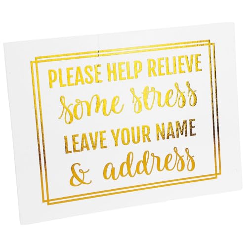Fun Express Elegant Bridal Shower Address Sign - Personalized Party Decor - 1 Piece - Custom Design - Perfect for Wedding Shower - Stylish & Versatile