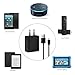 Fast Charger Fit for Kindle Fire 8 Tablet,with 5Ft Type-C Micro USB Cable for Charging All New HD 8 Tablet,Fire HD 8Plus/Kids/Kids Pro