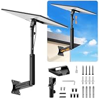 Starlink Mount for Standard 4/4X/Gen 3, Adjustable Starlink Wall Mount Gen 3/V3 with Telescoping Arm, Rustproof, Weatherproof for Concrete/Wood Walls, Starlink Wall Mounts for Dishes