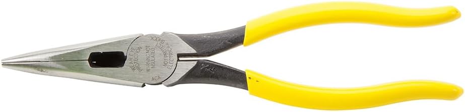 Klein Tools D203-8 Needle Nose Pliers, Long Nose Side Cutters, Alligator Pliers with Extended Handles, 8-Inch - Image 6