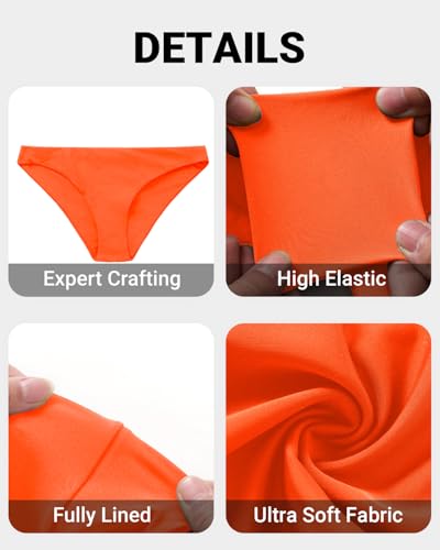 Image of Tempt Me Women Low Rise Bikini Bottoms - Moderate Coverage Bathing Suit Bottoms Low Waisted Swimsuit Bottoms Brief