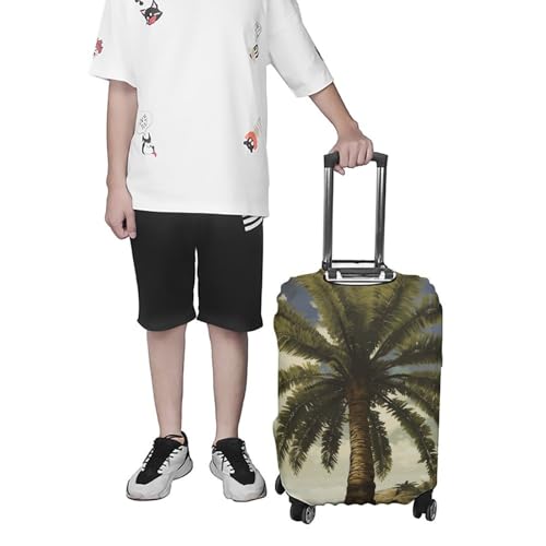 Palm Tree Tropical Luggage Cover, Elastic Luggage Protector Fits 19-32in Suitcases, Washable & Anti-Scratch Suitcase Cover for Men Women XL 7