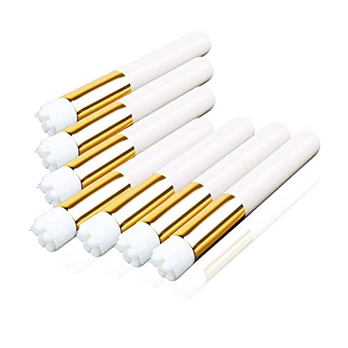 7 Stück Wimpernreinigungsbürsten B&Q LASH Weiß Wimpern Pinsel für Wimpern Verlängerung Wimpernshampoo Bürste Wimpernpinsel Metal Pinsel Passend für Salon und Hause (White,7) Cover
