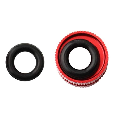 Tapa de válvula para neumático de bicicleta roja miniatura 3