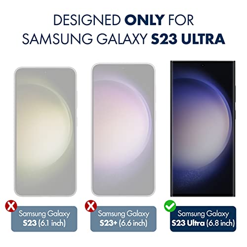 Armorsuit [2+2 Pack Militaryshield Film Screen Protector For Samsung Galaxy S23 Ultra 6.8" + Tempered Glass Camera Lens Protector Case Friendly Hd Clear - Made In Usa #TOP1