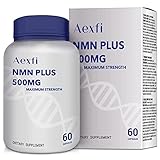 Maximum Strength NMN Capsules, 500mg, 60 Capsules Nicotinamide Mononucleotide Supplement,Naturally Boost NAD+ Levels for Mental Performance & Anti Aging, (1 Pack)