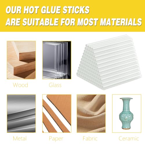 Hot Glue Sticks, 300 Pack 0.27 x 4 Inches Hot Glue Sticks for Glue Guns, Hot Melt Glue Sticks Mini Hot Glue Gun Sticks for DIY, Art, Crafts, Decorations