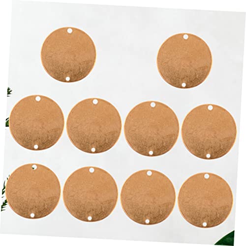 TOPPERFUN 10 Pièces Ébauches De Cuivre Disque Circulaire En Cuivre Nom D'animal Domestique Collier Bricolage Étiquette Vierge Bracelet Vierge Estampage Tag Fibre Fermeture Éclair – vue 3