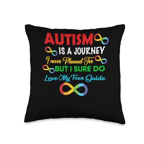 Autism Infinity Autism Journey Love My Tour Guide Throw Pillow