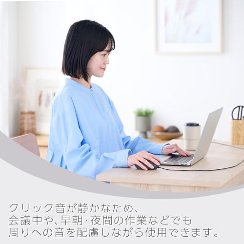 エレコム マウス SHELLPHA 有線 静音 3ボタン Mサイズ 抗菌仕様 ブラック M-SH10UBSKBK